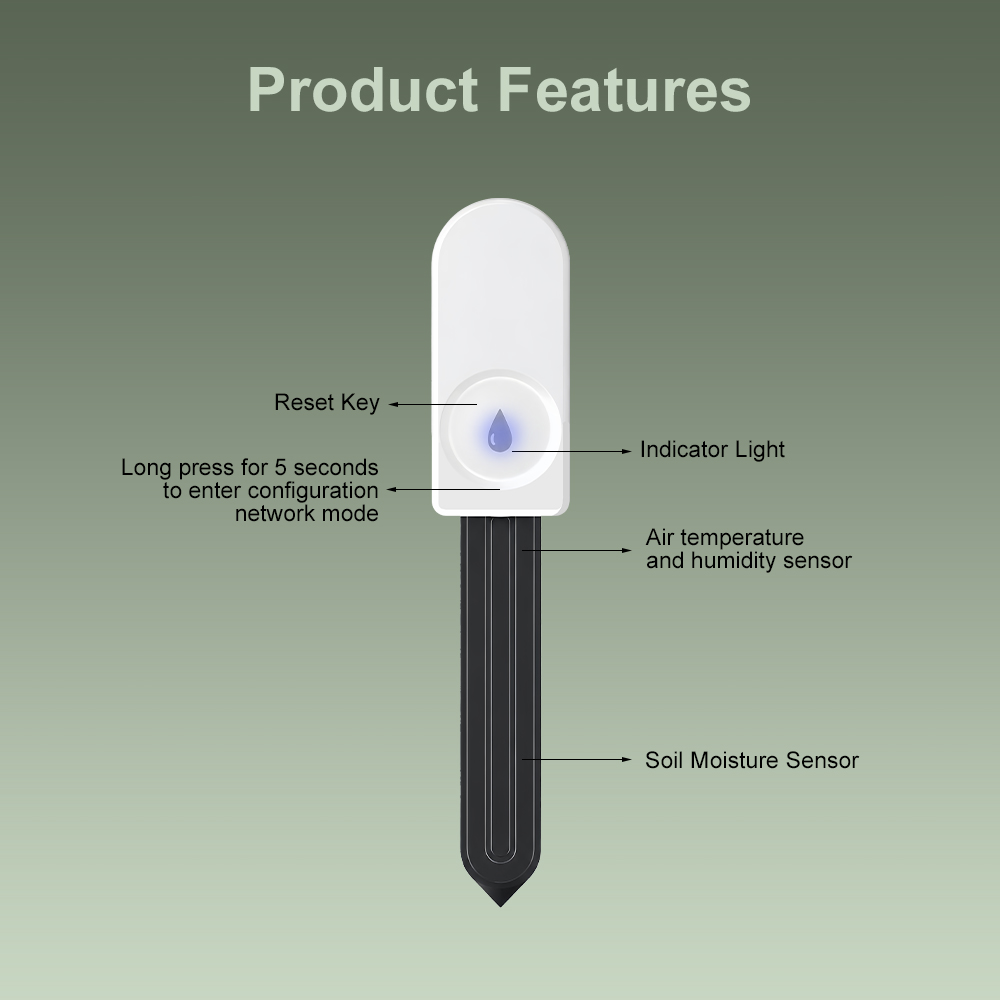 ZigBee Soil Moisture Tester Hu - Plant Monitor ulasan dan harga