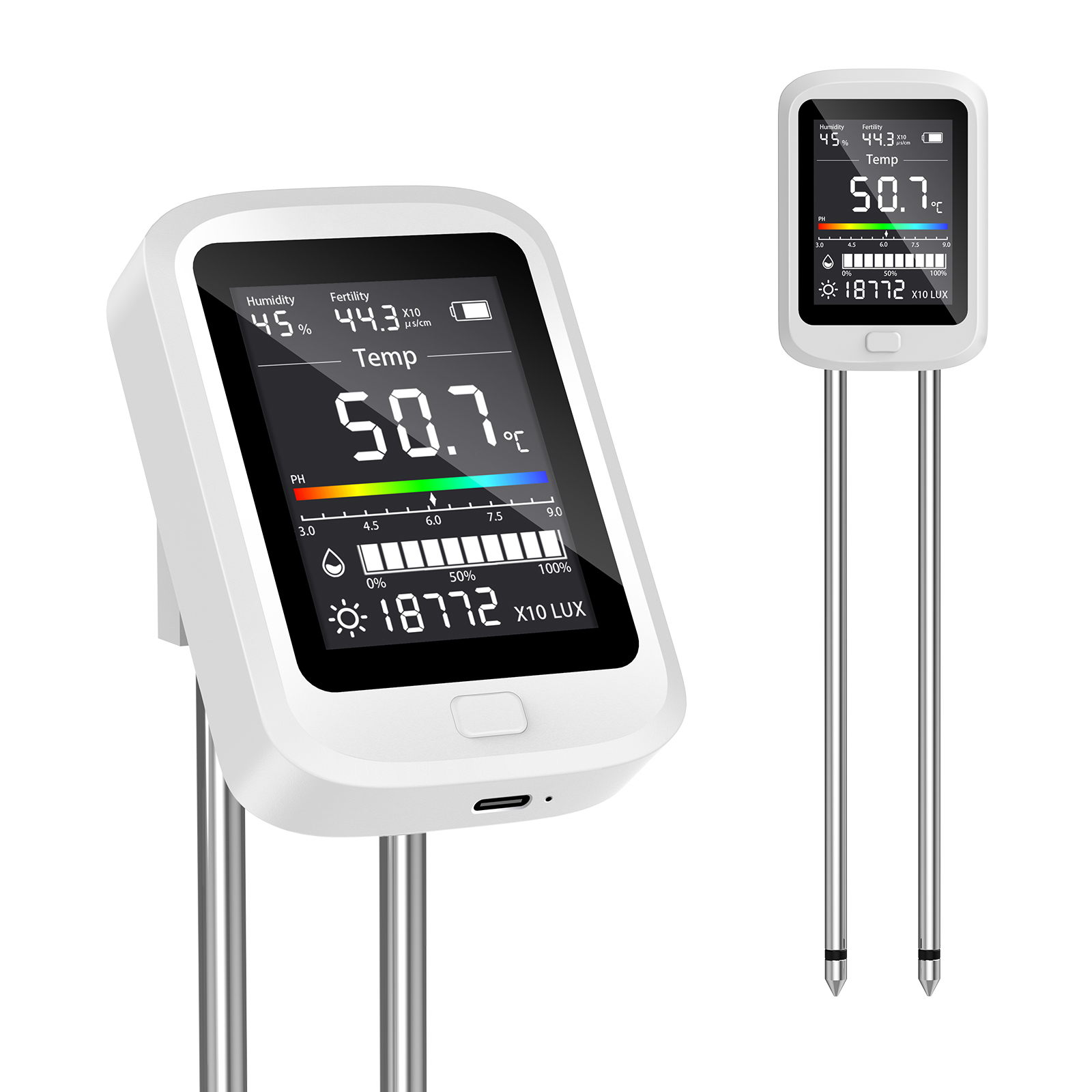 6-in-1 Soil Moisture Meter, Hy - Plant Monitor ulasan dan harga