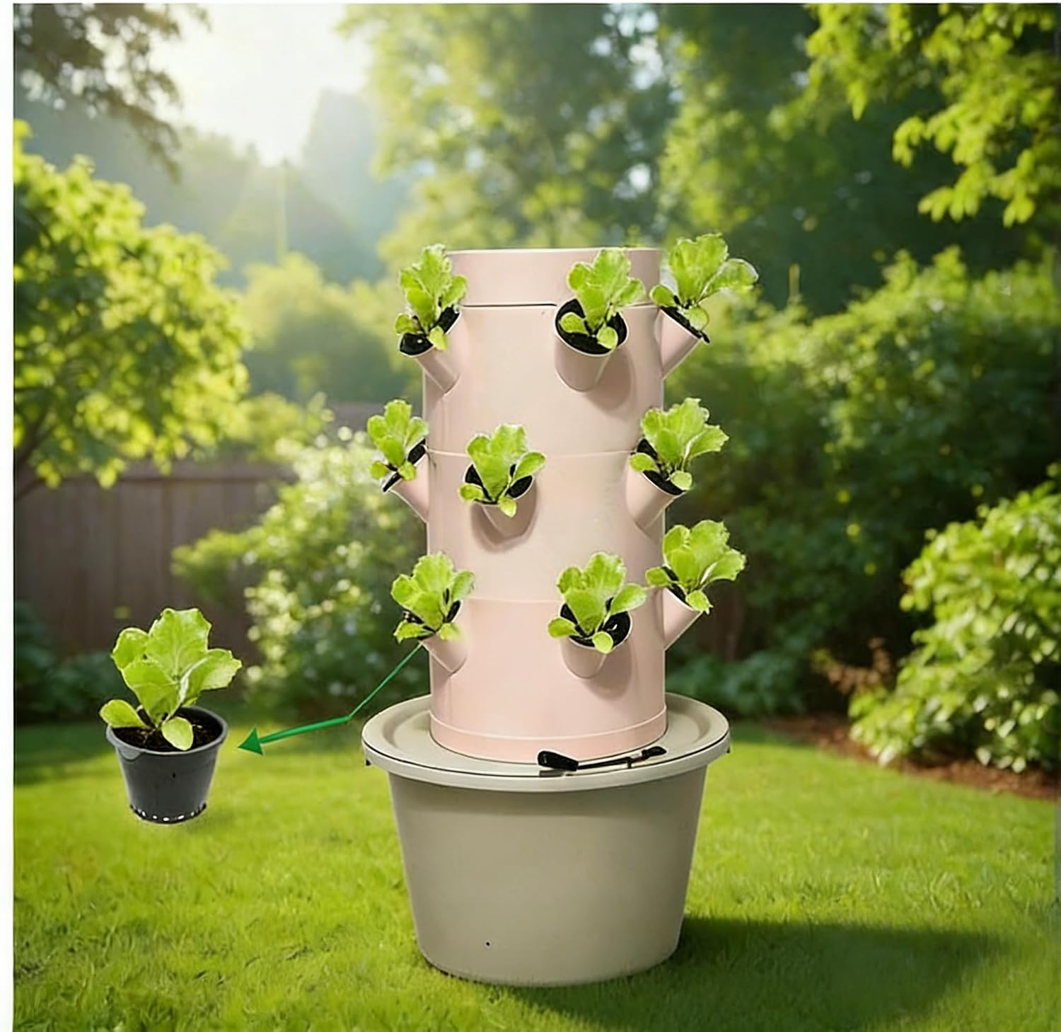 Vertical Hydroponic Growing Sy - Hydroponic Tower ulasan dan harga